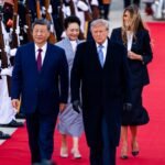 Alfombra roja, flores y Trump: así ha sido la llegada de Xi Jinping a Washington