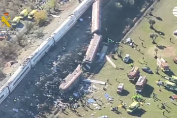 Imágenes aéreas del accidente mortal de trenes en Toledo: un AVE embiste a un Iryo en la línea Madrid-Sevilla